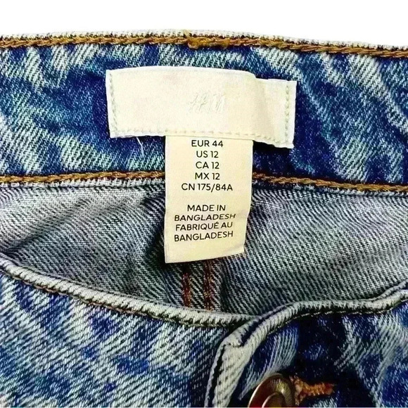 EUC H&M Mid Rise Jeans Size 12 - Picture 4 of 4